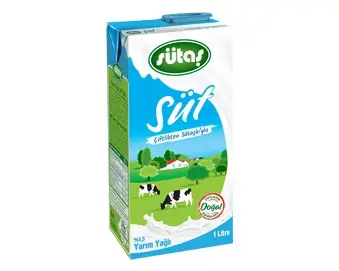 YARIM YAĞLI UHT SÜT 1 LT
