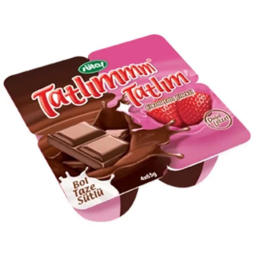 ÇİLEKLİ ÇİKOLATALI PUDİNG 4*50 GR